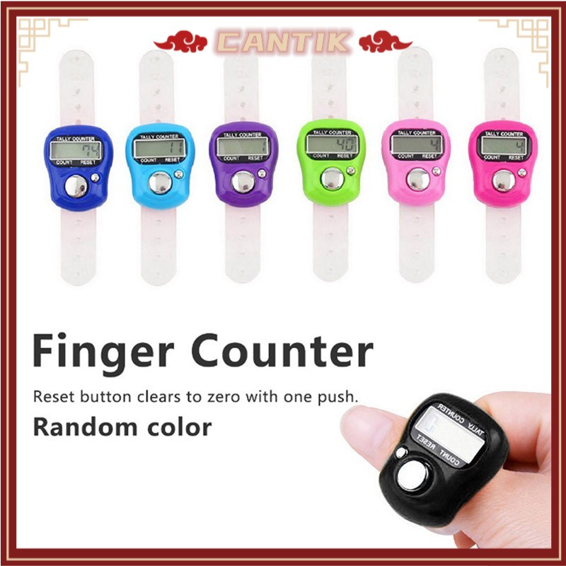 tasbih digital finger counter exercise pengira zikir for tashbih door gift atau buat manik bling tasbeh LCD LED Tasbeeh