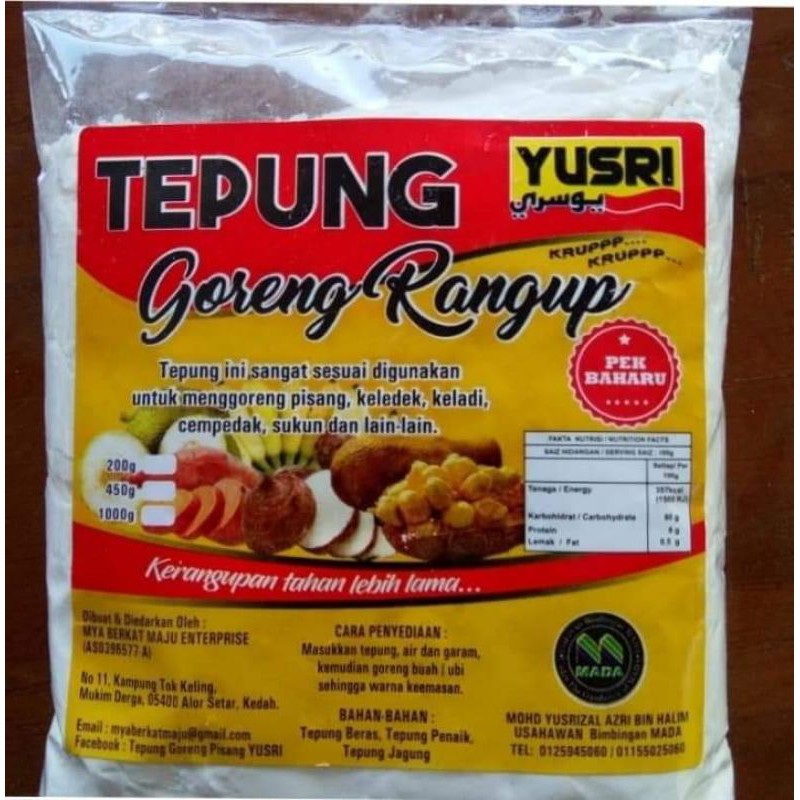 Tepung goreng cempedak rangup