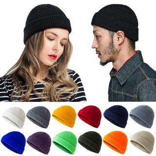 Men Women Beanie Hat Fashion Warm Ribbed Popular Korean Hip-Hop Wool Hat Winter Ski Hat