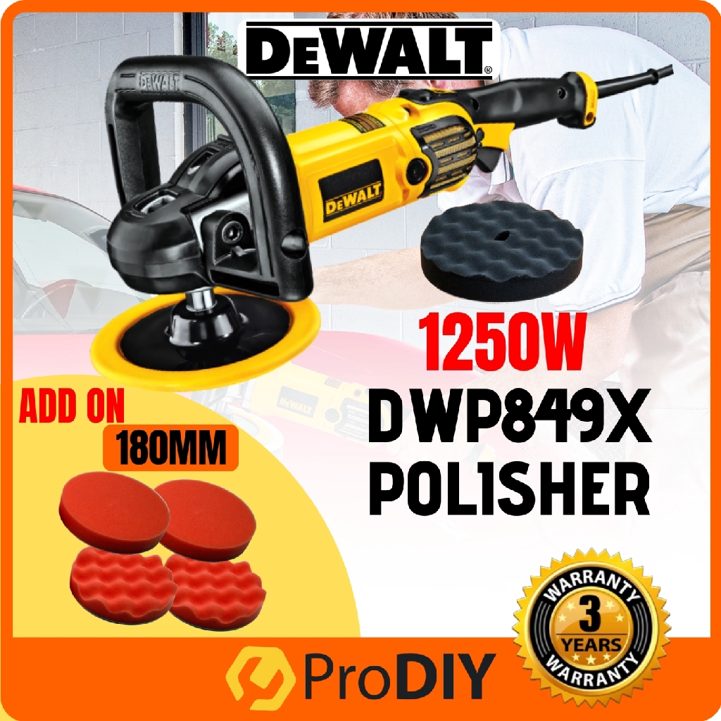 DEWALT DWP849X 7" Electronic Polisher 1250W Car Polish Machine
