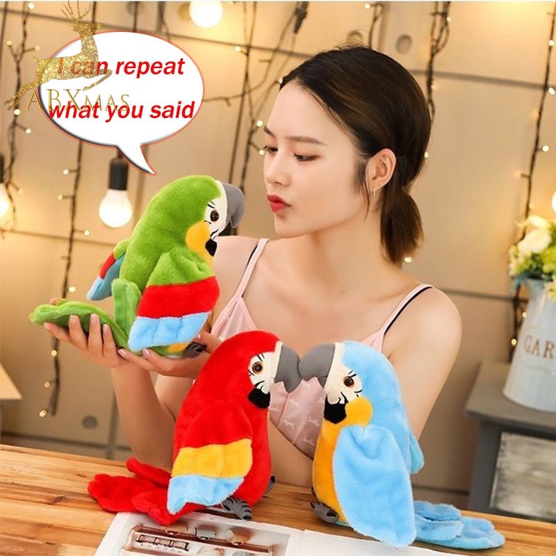 Multifunctional Electric Talking Parrot Plush Toy/ Bird Waving Wings