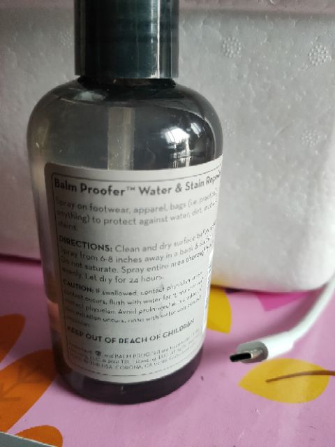 balm proofer water and stain repellent