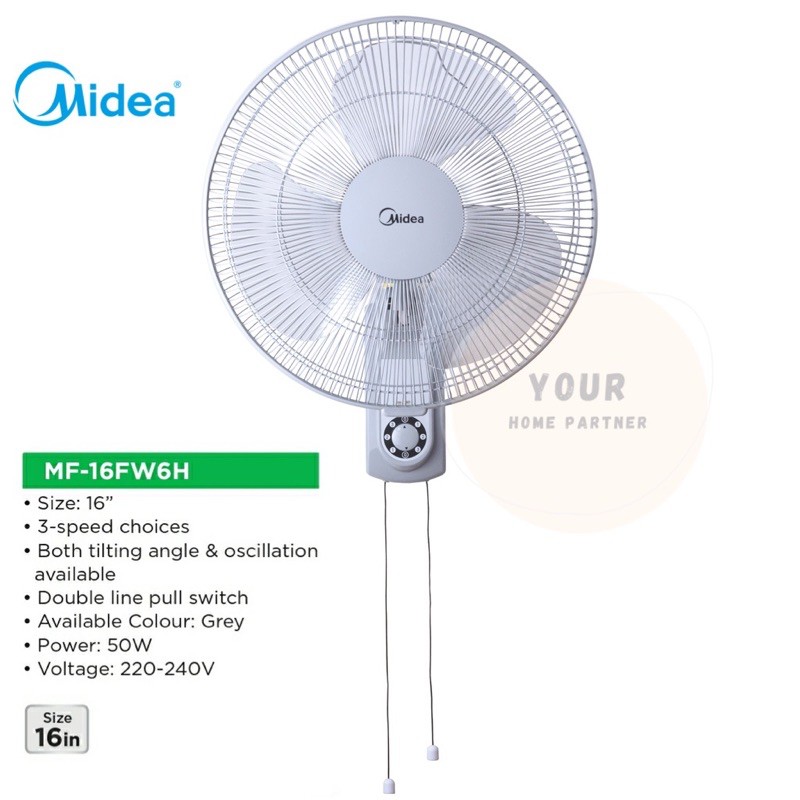 Midea Wall Fan 16 Mf 16fw6h Khind Wall Fan Wf1602se Kdk Wall Fan 16 Ku408 Shopee Malaysia