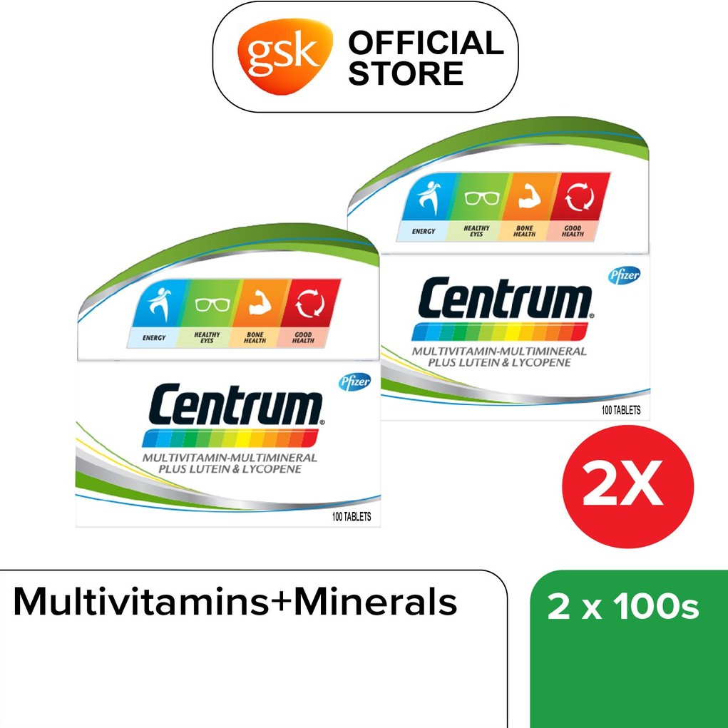 Centrum MultivitaminMultimineral Plus Lutein Healthy Eyes & Lycopene