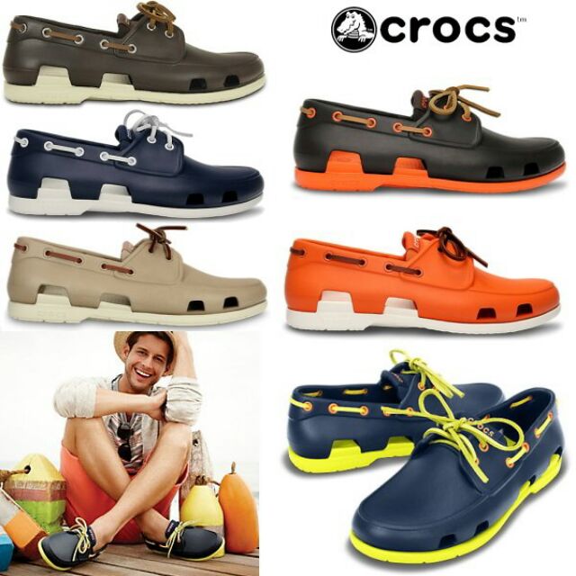 crocs beach boat shoes