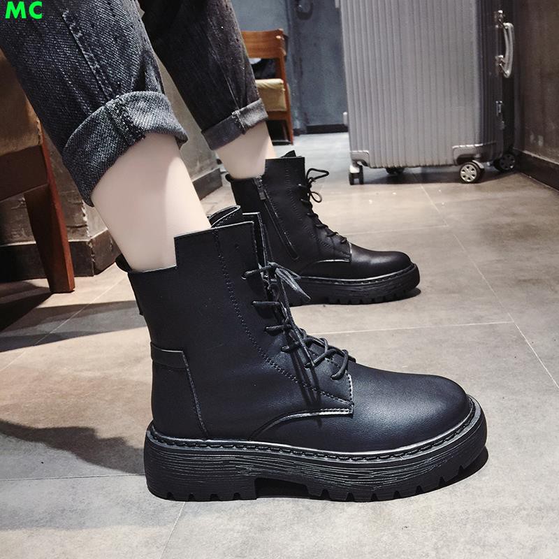 black martin boots