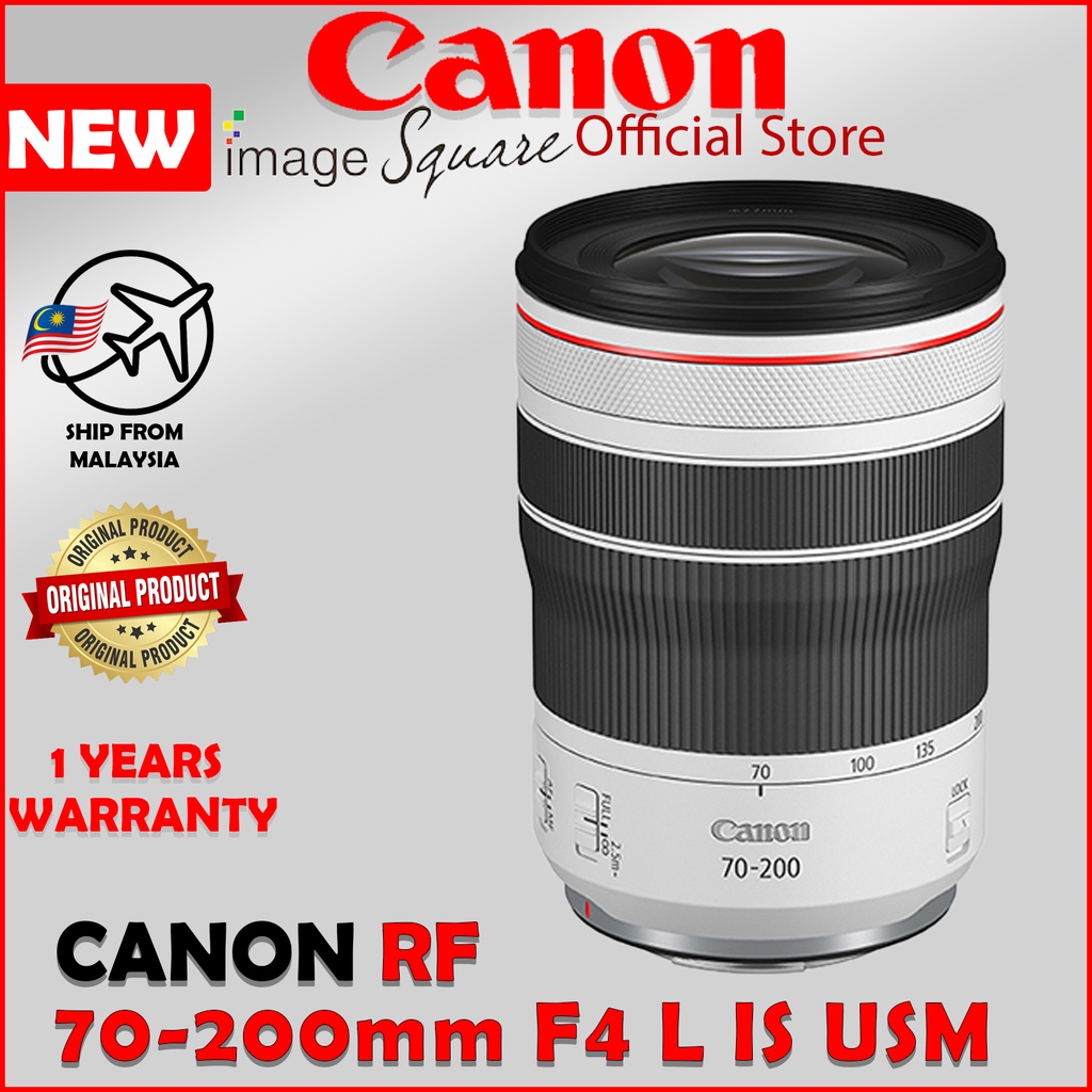 Canon RF 70-200mm F4 L IS USM RF70-200mm F4L IS USM 100% Original CANON Malaysia