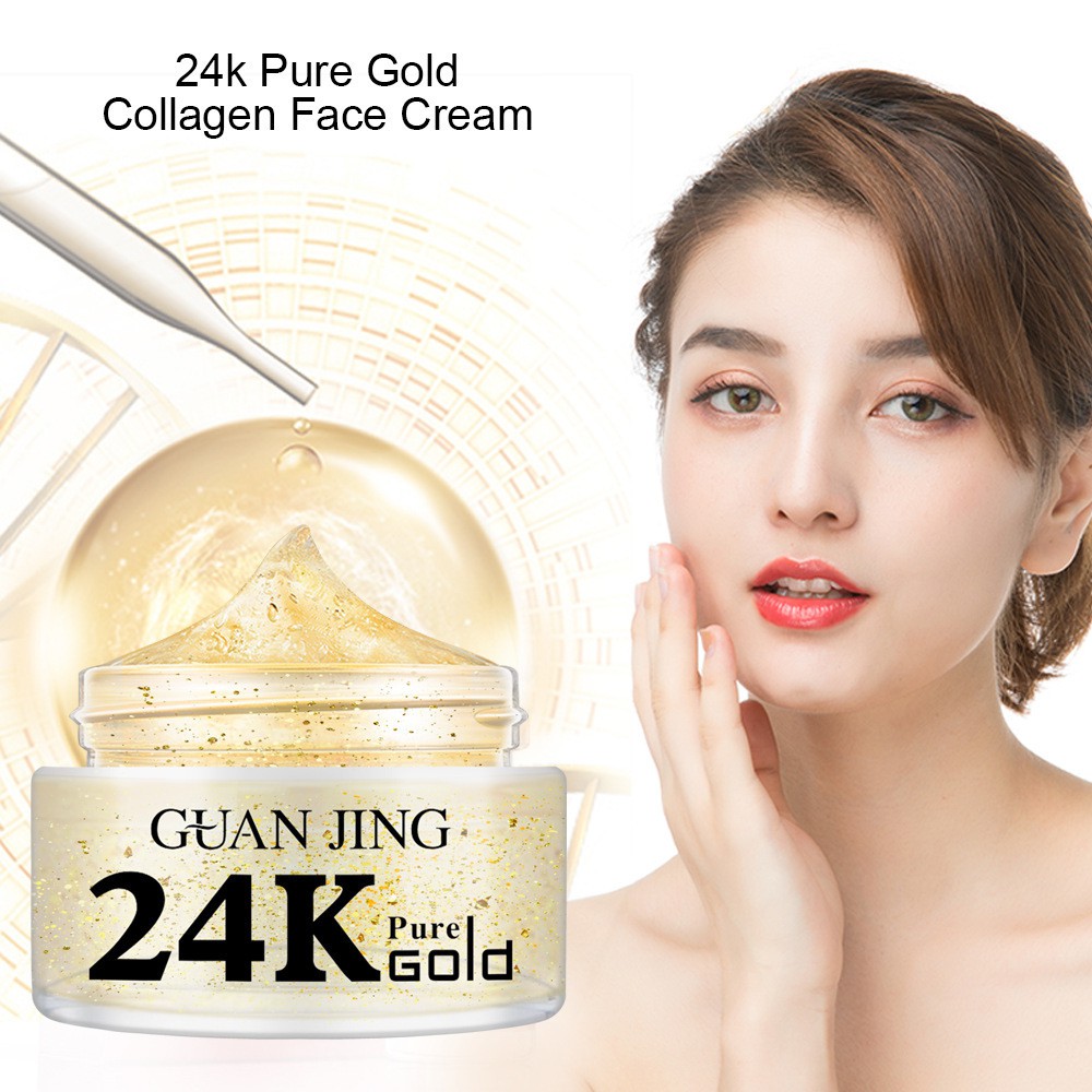 GUANJING 50ML 24K Gold Foil Whitening Cream Repair Facial Moisturize
