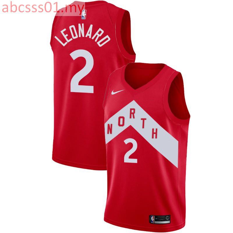 toronto raptors men's nike nba earned edition leonard swingman jersey