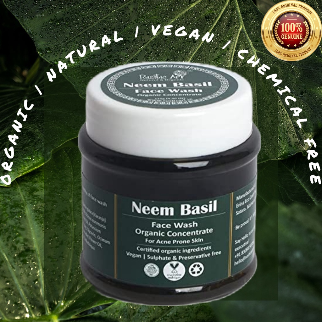 rustic-art-organic-face-wash-concentrate-neem-basil-125-g-shopee