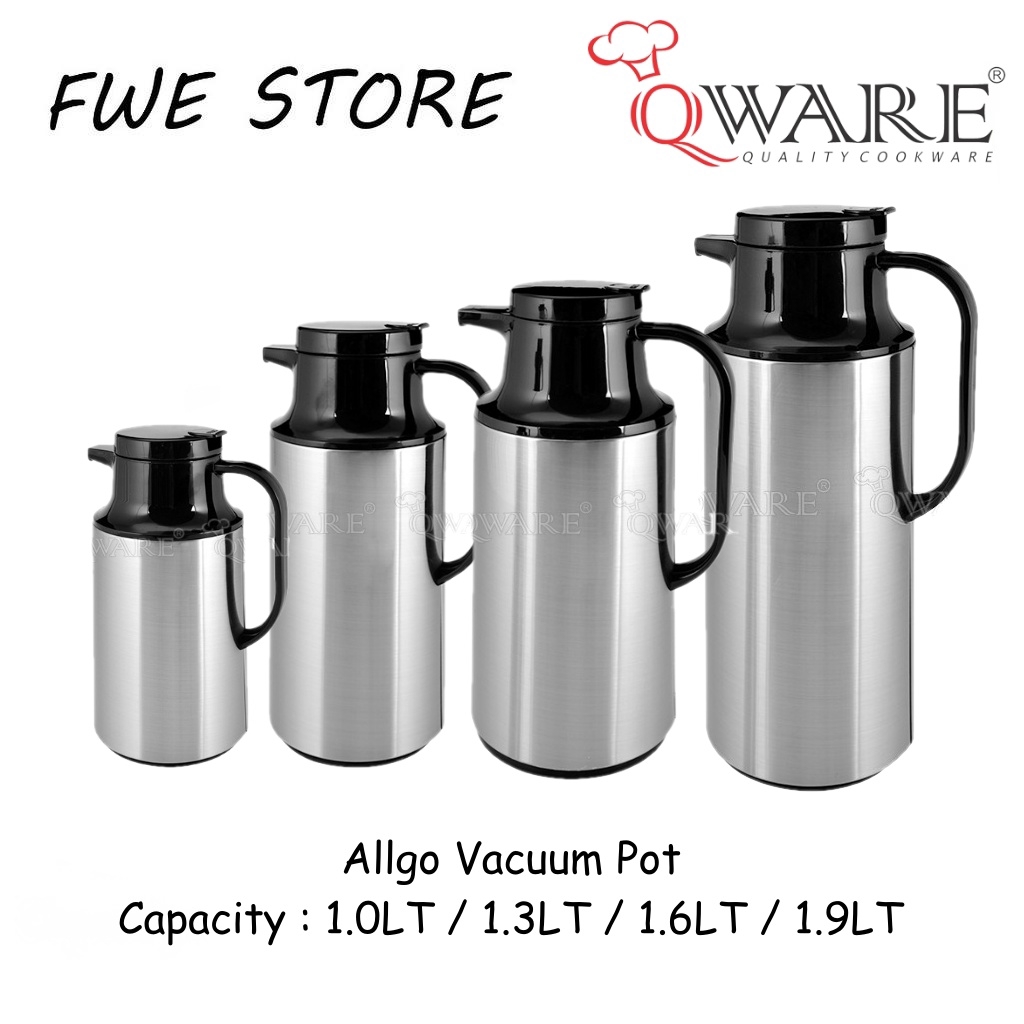 Qware Allgo Vacuum Pot / Vacuum Flask / Hot Water Flask ( 1LT / 1.3LT