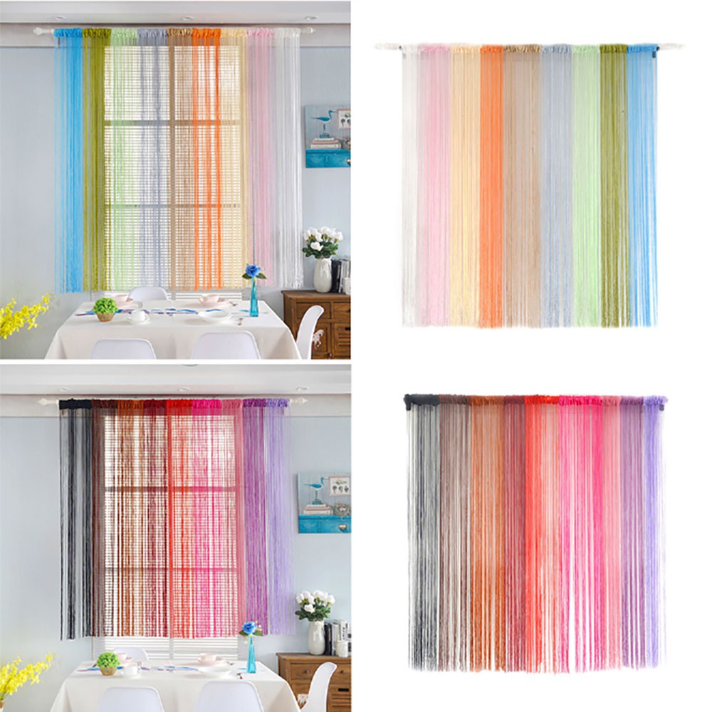 String Window Curtains Patio Door Fly Screen Room Divider