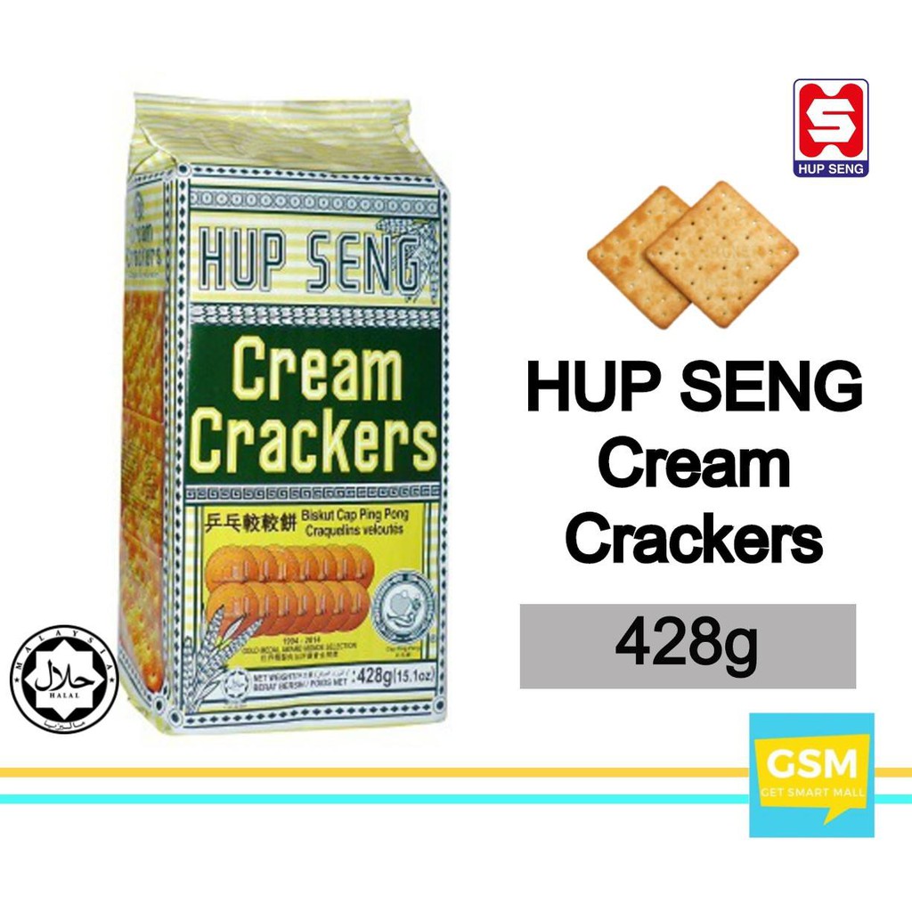 Hup Seng Cream Crackers Biscuit (428g) | Shopee Malaysia