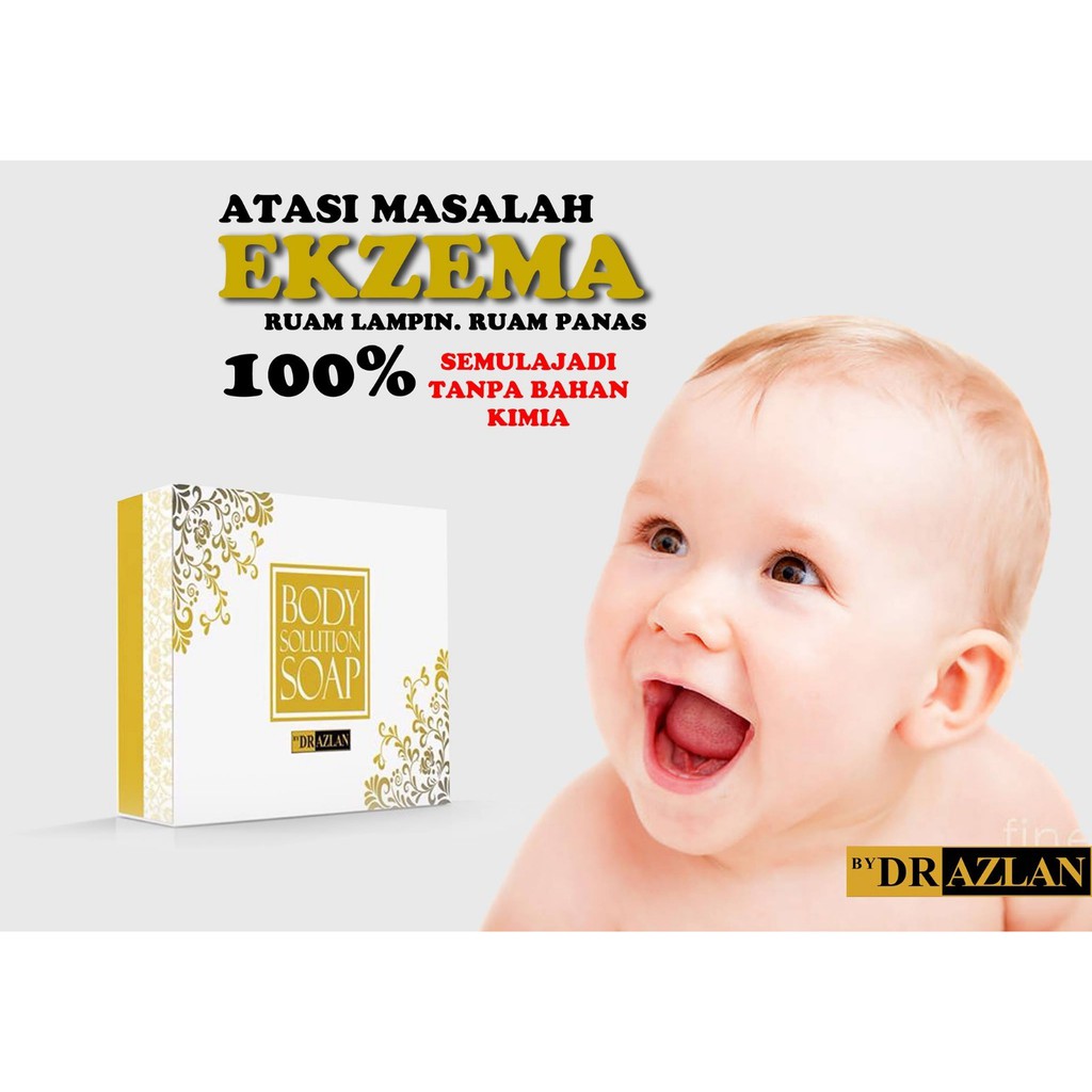 BYDRAZLAN BODY SOLUTION SOAP UBAT JERAWAT DAN EKZEMA 