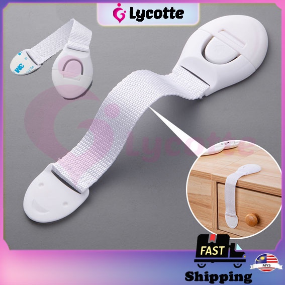 LYCOTTEᵐʸ Strong Baby Safety Protector Child Cabinet locking Plastic Lock Protection Children Locking Doors Drawer