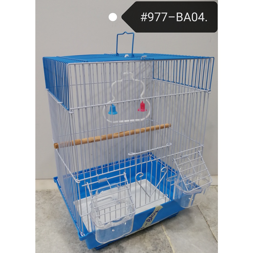 (1xPcs) 977-BA04 Rectangular Bird Sugar Glider Cage 37.5cm x 29cm x 22cm [Random Color] Sangkar Burung