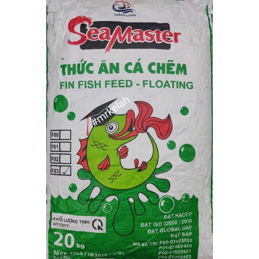 Seamaster F03 High Protein Fish Pellets Pallet Ikan Kelah/Tengas