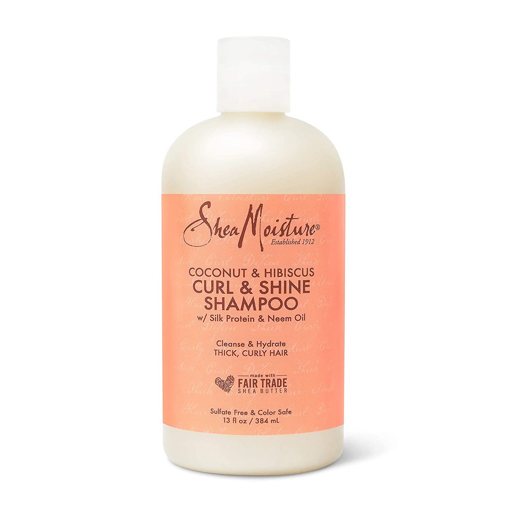 SheaMoisture Curl and Shine Coconut Shampoo for Curly Hair Coconut and  Hibiscus Paraben Free Shampoo 384ml | Shopee Malaysia