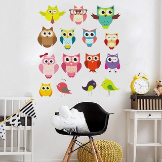 Pvc Wall Sticker Cute Owl Living Room Bedroom Children S Room Creative