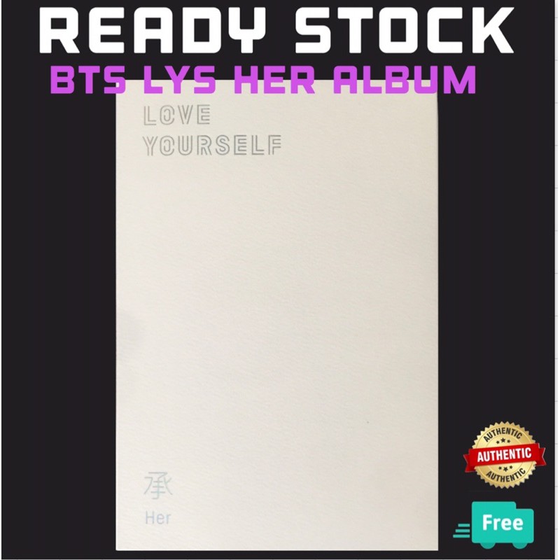 OFFICIAL BTS LOVE YOURSELF HER ALBUM (NO PHOTOCARD
