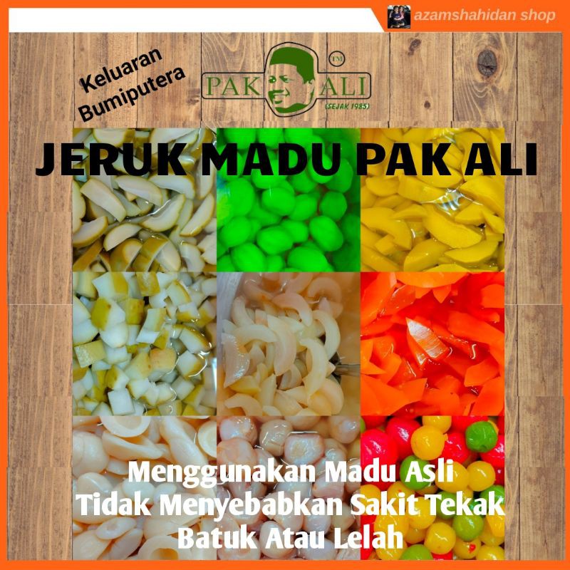 Ready Jeruk Madu Pak Ali Madu Asli Jeruk Mangga Pelam Sala Kelubi Salak Madu Kedondong Sengkuang Betik Ceri Campur Shopee Malaysia