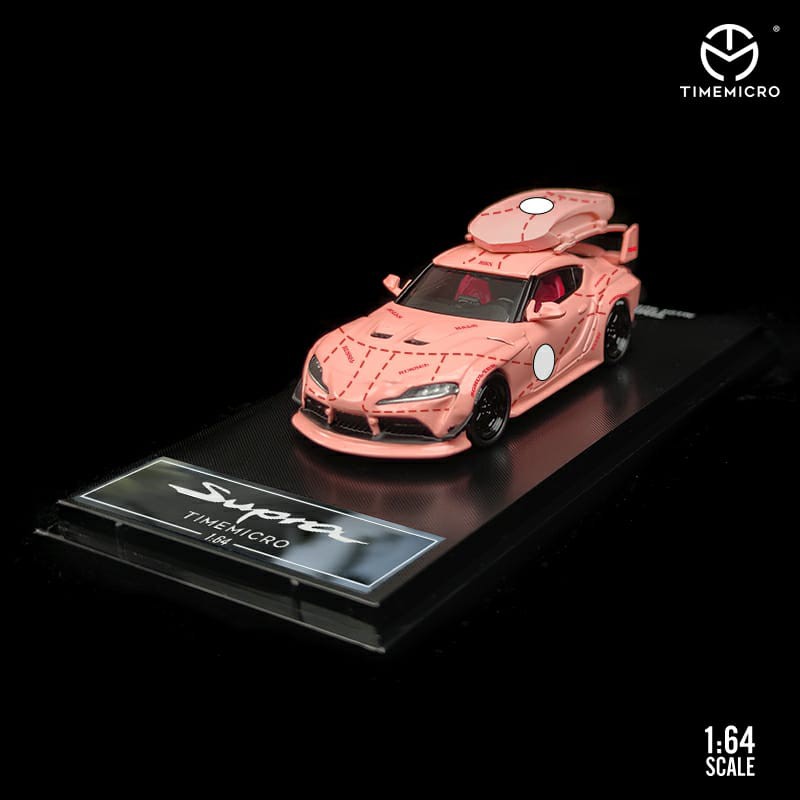 Time Micro LBWK Toyota Supra Pink Pig + Cargo Carrier (Underneath the ...