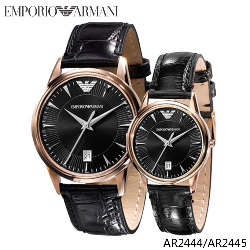 emporio armani couple watches set