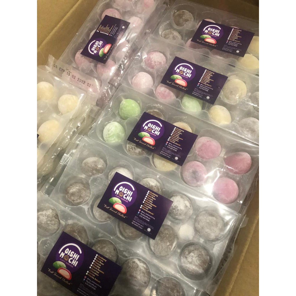 Mochi (Japanese dessert) OISHI MOCHI Mochi Gebu, Lembut, Enak, Halal