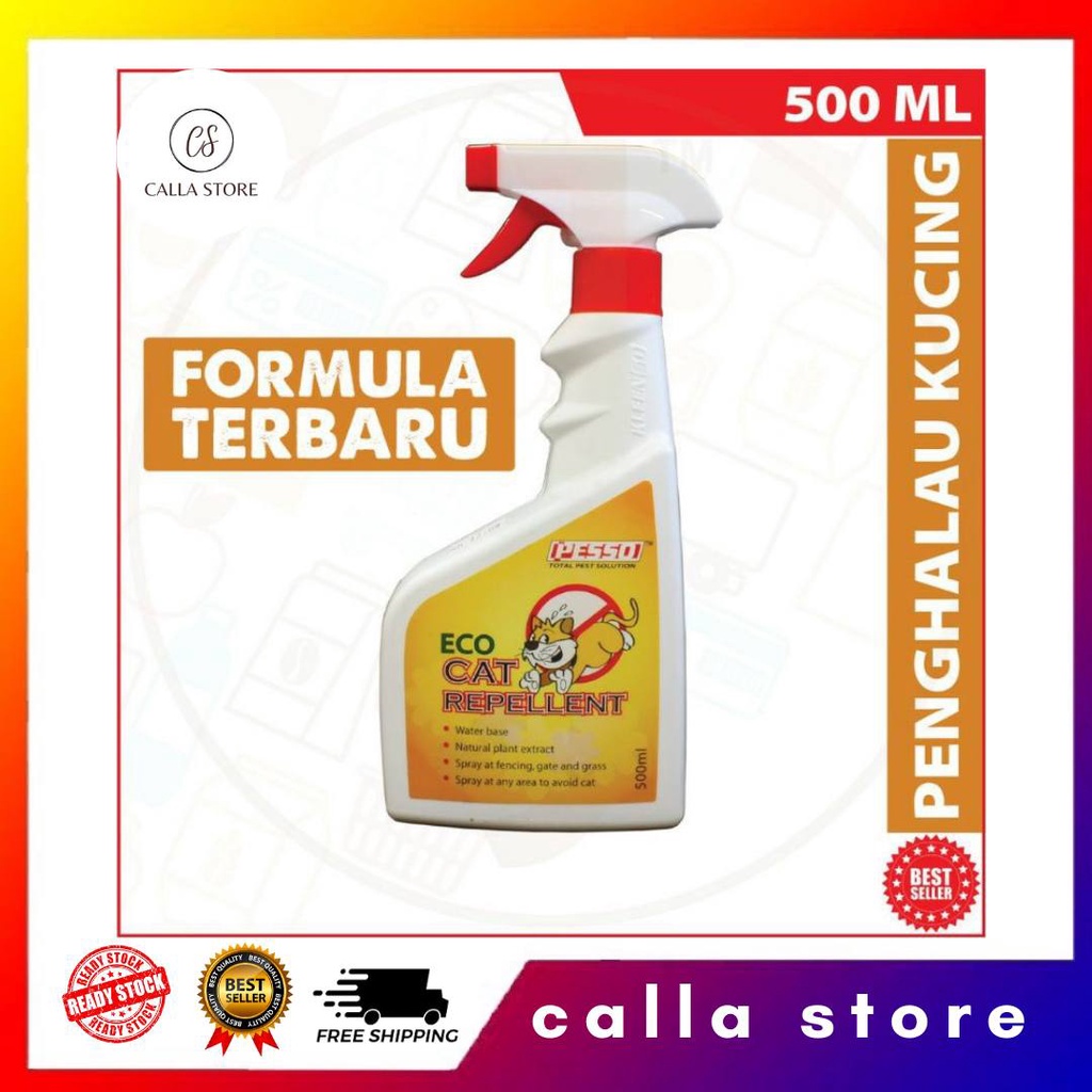 Pesso Eco Cat and Lizard Repellent Cat Repellent Spray Anti Kucing Spray Anti Cicak Spray