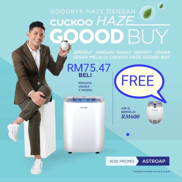 Penapis udara cuckoo murah  Shopee Malaysia