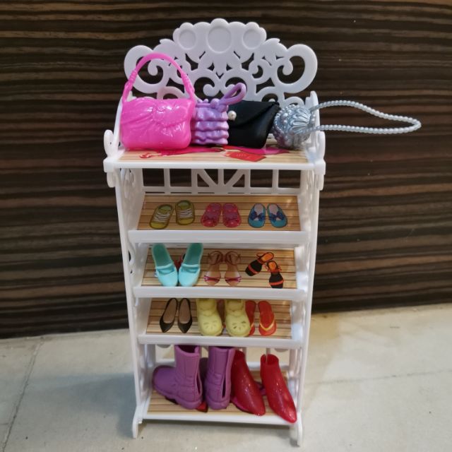 Barbie Doll shoe rack (price for rack only) Shopee Malaysia