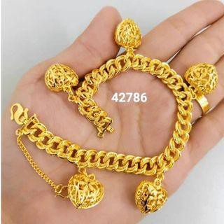 Buy Rantai Gelang Tangan Budak Coco Love Juntai Persis Emas 916 Ori Design Viral Terkini Emas Bangkok Korea Bracelets Murah Seetracker Malaysia