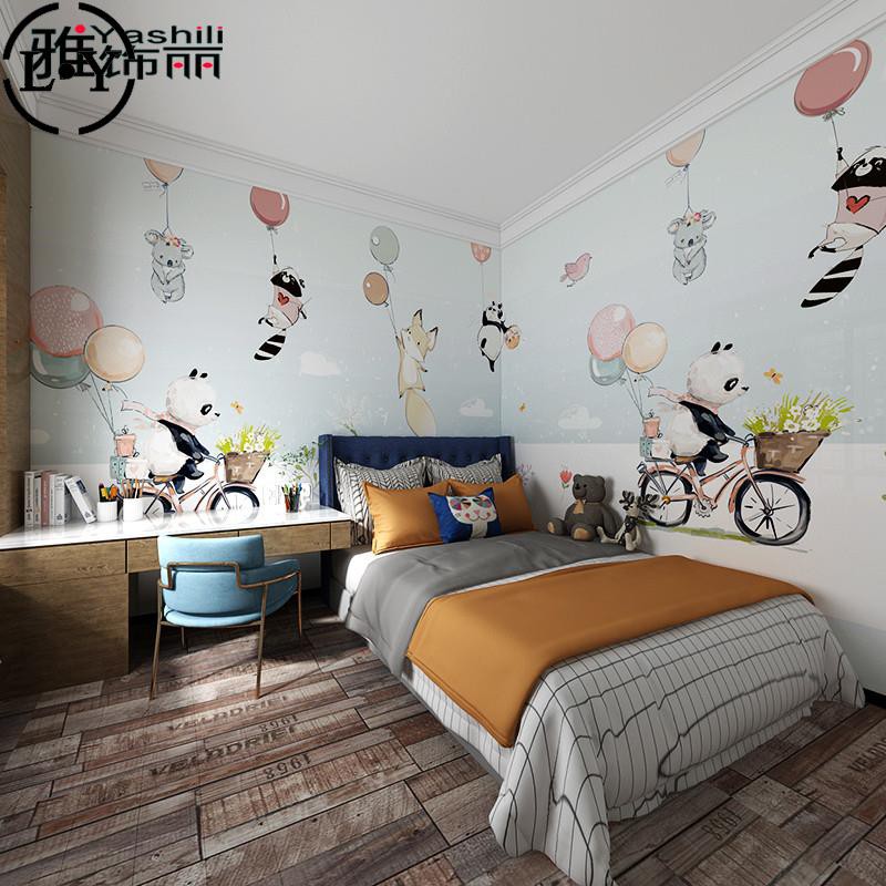 Children S Room Animal Wallpaper Boys And Girls Bedroom Nordic Style Non Woven W