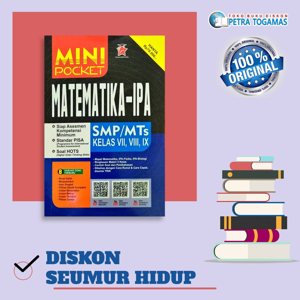 Mini Pocket Mathematics Ipa Smp Mts Vii Viii Ix Oppo S Si Shopee Malaysia