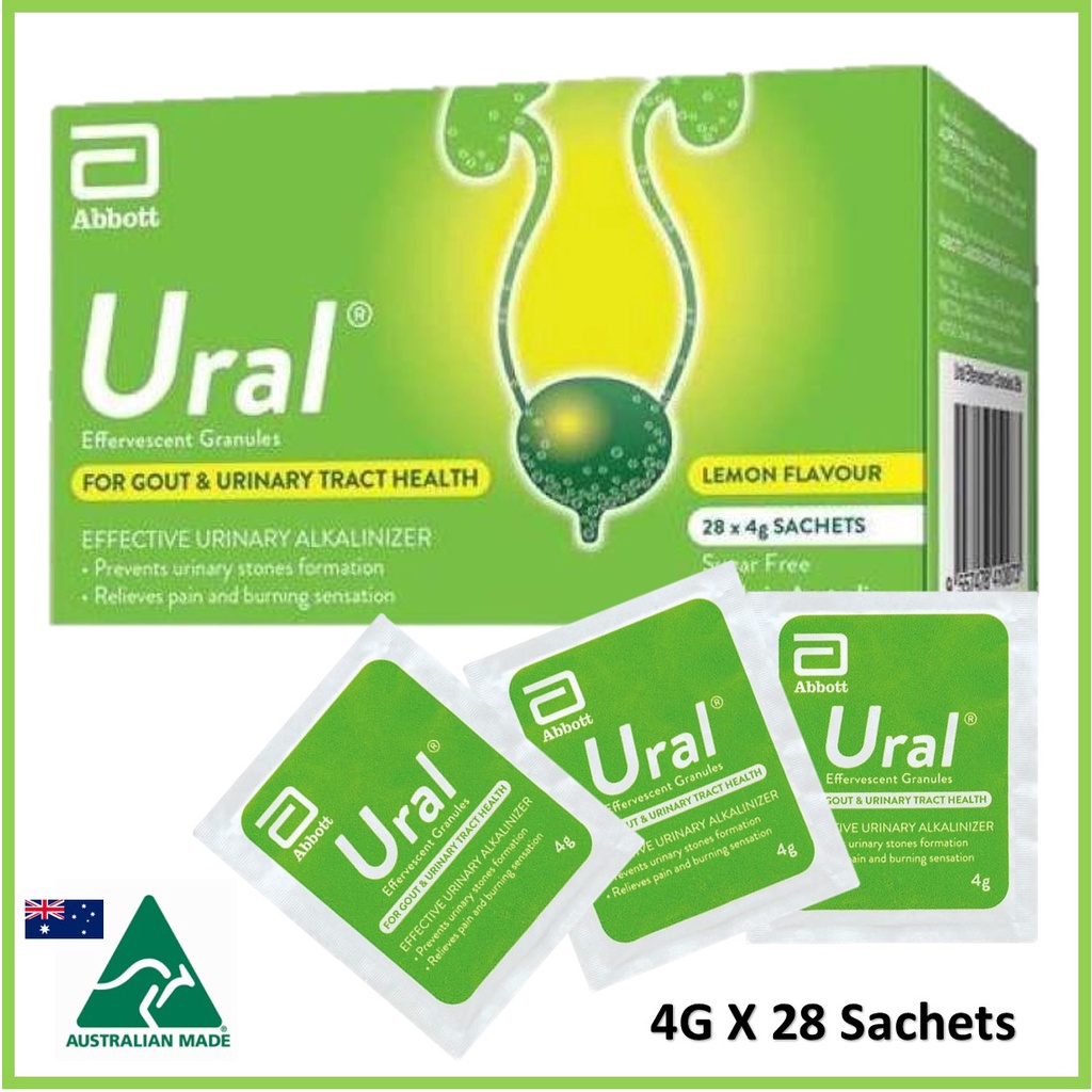 ABBOTT URAL EFFERVESCENT GRANULES (4G x 28 Sachets/Box) Lemon Flavor