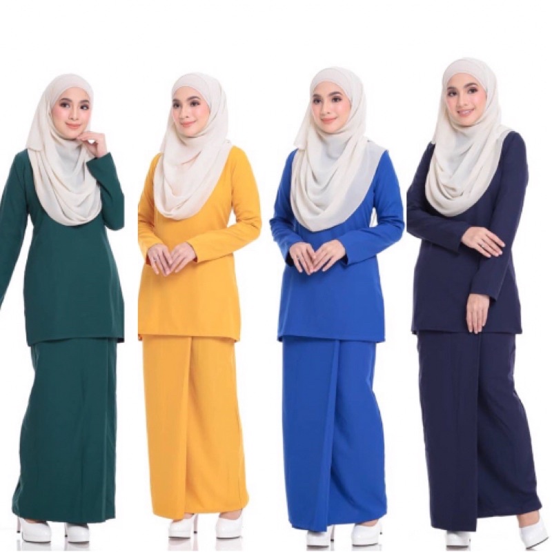 BAJU KURUNG MODEN  LABUH MODEN (KAIN LIPAT)