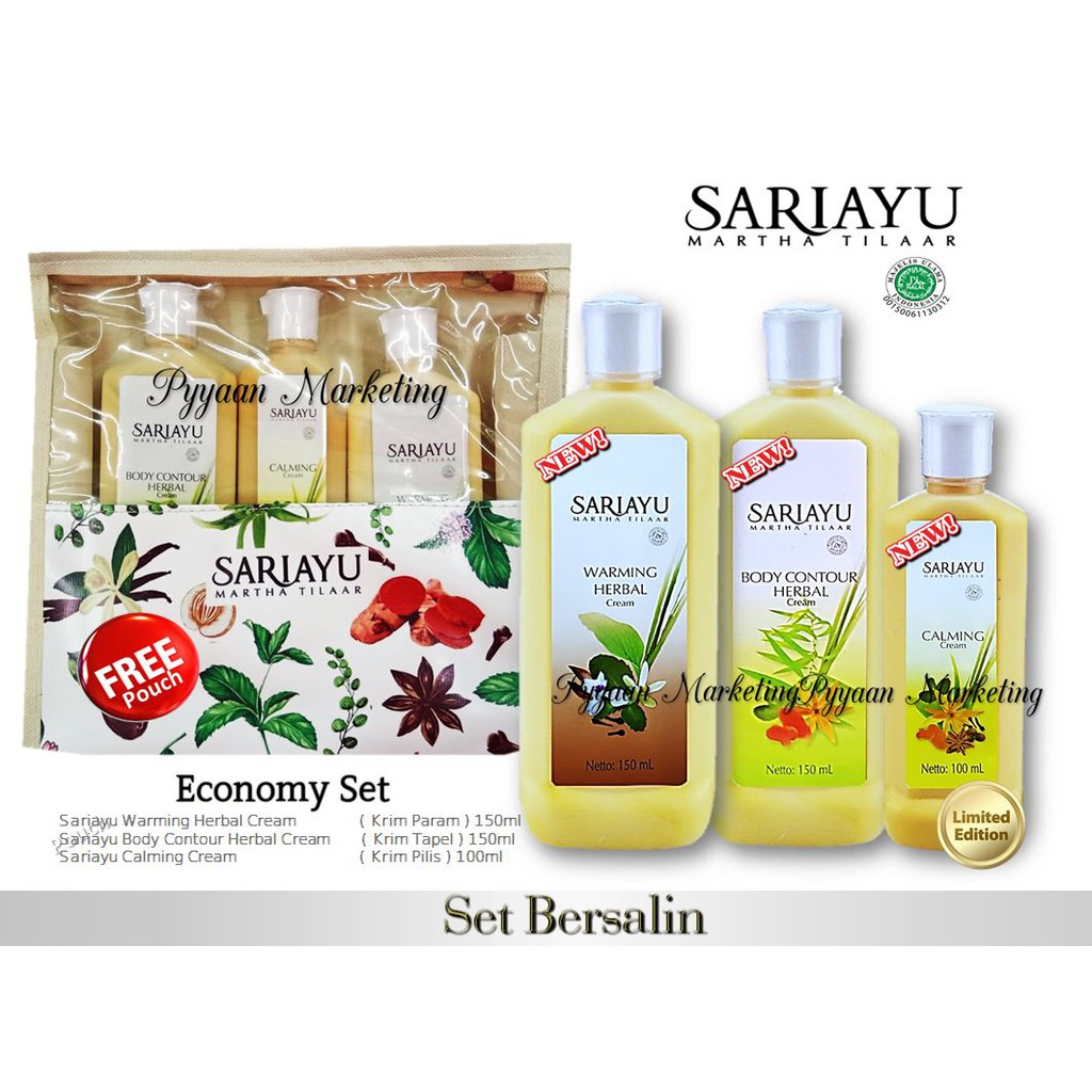 Sariayu Set Habis Bersalin Economy Pack Tapel Pilis Param Free Pouch Shopee Malaysia