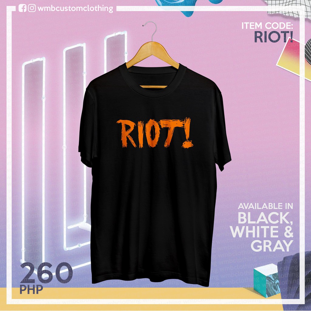 Paramore Shirt (RIOT!) by WMB Clothing