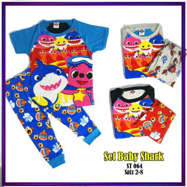 baby shark pyjamas