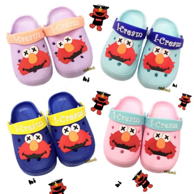 Cute Elmo  Slipper Sandal  For Kids Shopee  Malaysia