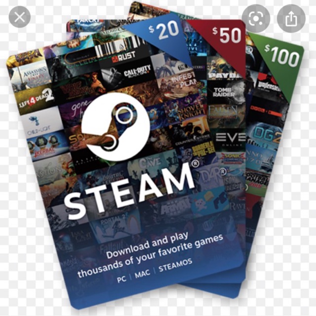 Top Up Steam Wallet Redeem Code 100USD Value | Shopee Malaysia