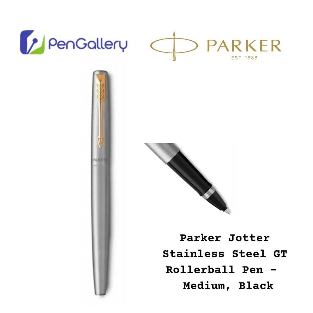 Parker Jotter Stainless Steel GT Rollerball Pen Gift Set