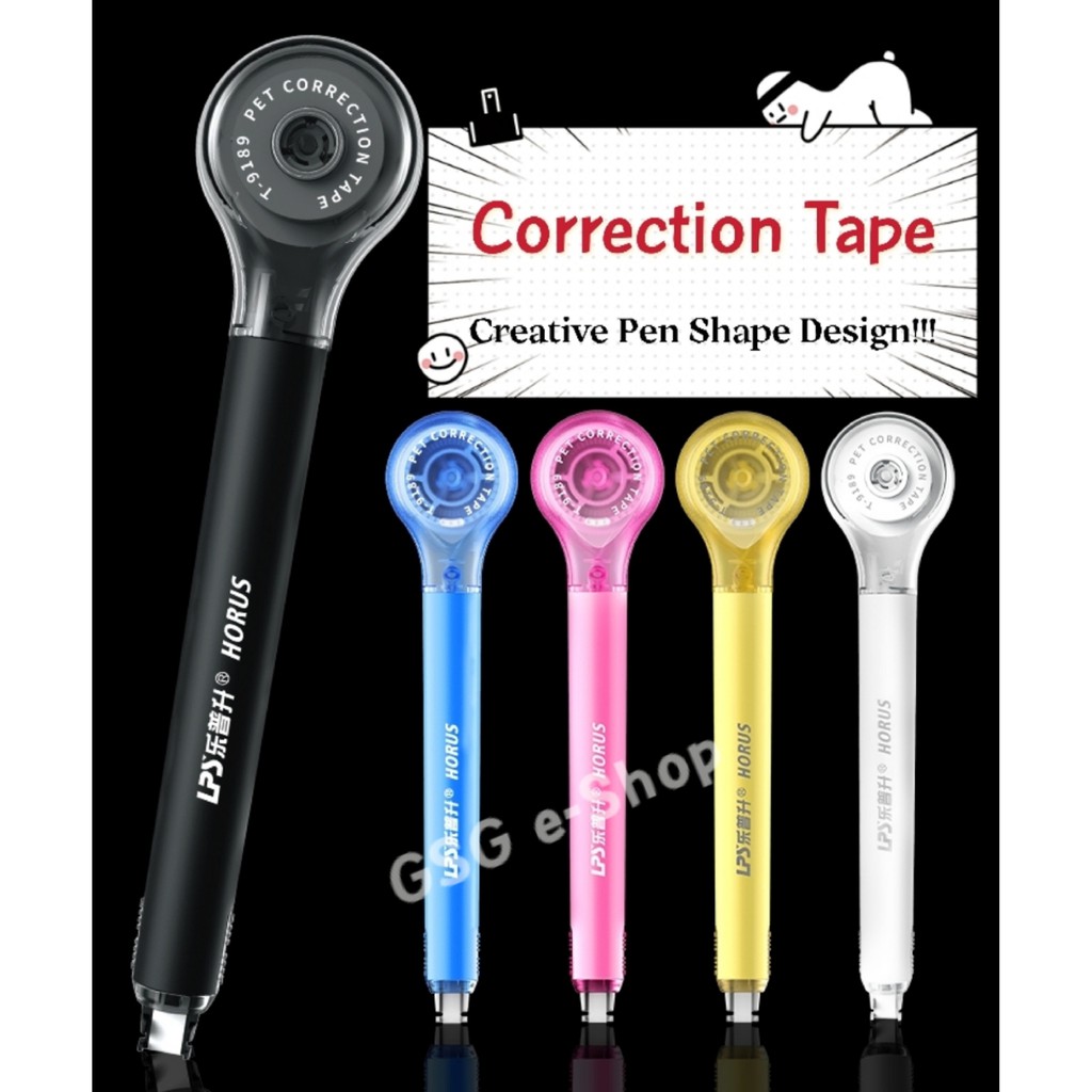 LPS HORUS Correction Tape (5mm*6m) / Pen Shape Design Correction Tape
