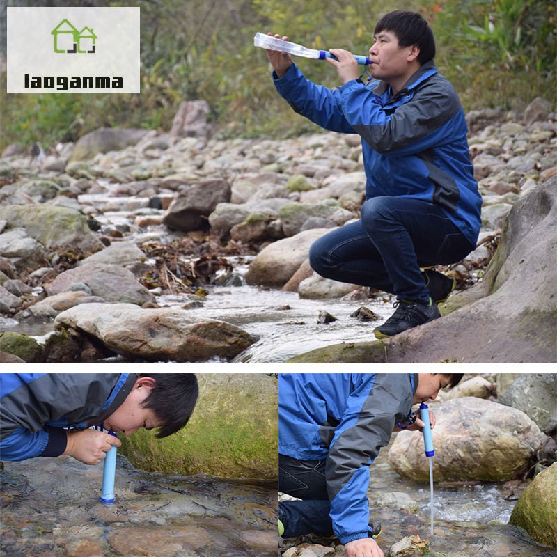 Outdoor Water Purifier Camping Hiking Emergency Life Survival Portable Purifier Water Filter