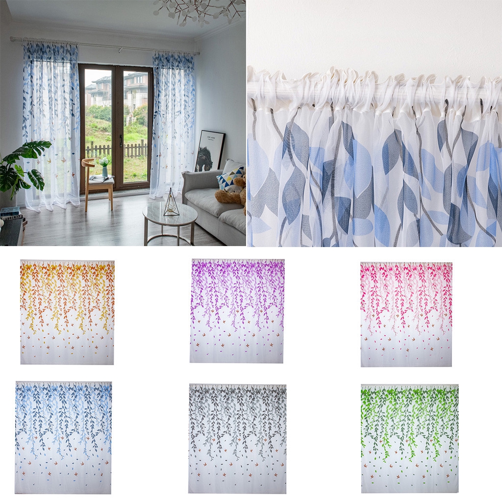 Cotton Linen Curtain Simple Modern Living Room Bedroom Sunscreen