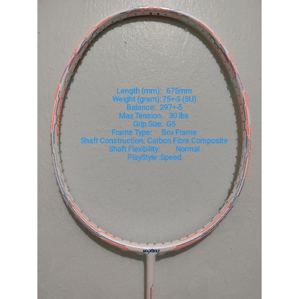 100 Original Maxbolt Superstar LT Badminton Rackets Limited Edition