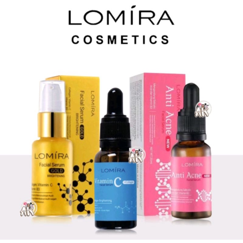 Lomira Vitamin C Facial Serum Anti Acne / Vit Collagen / Gold Shopee