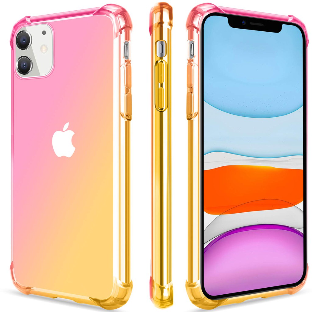Iphone 11 Pro Max Case Clear Silicone Cover Soft Rainbow Color