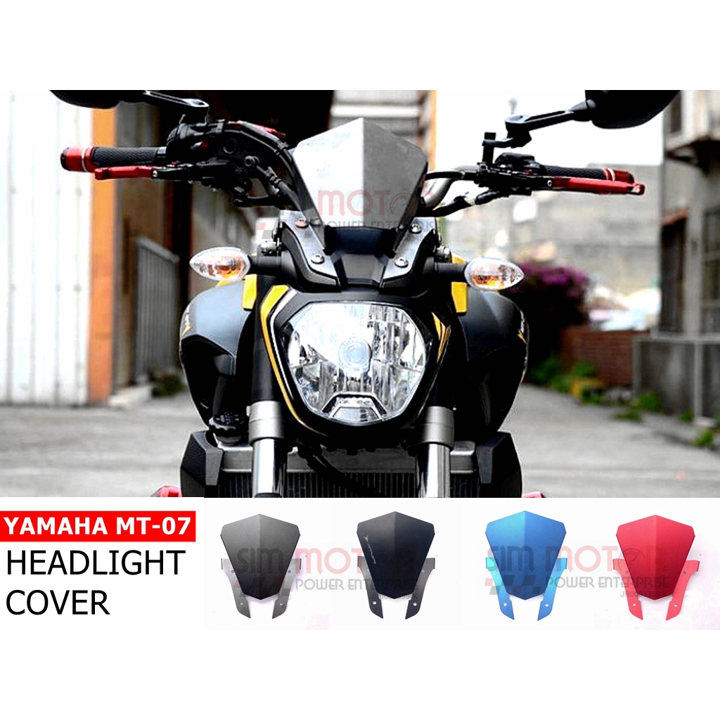 Yamaha Mt07 Headlamp Cover Mt 07 Modified Windshield Shopee Malaysia