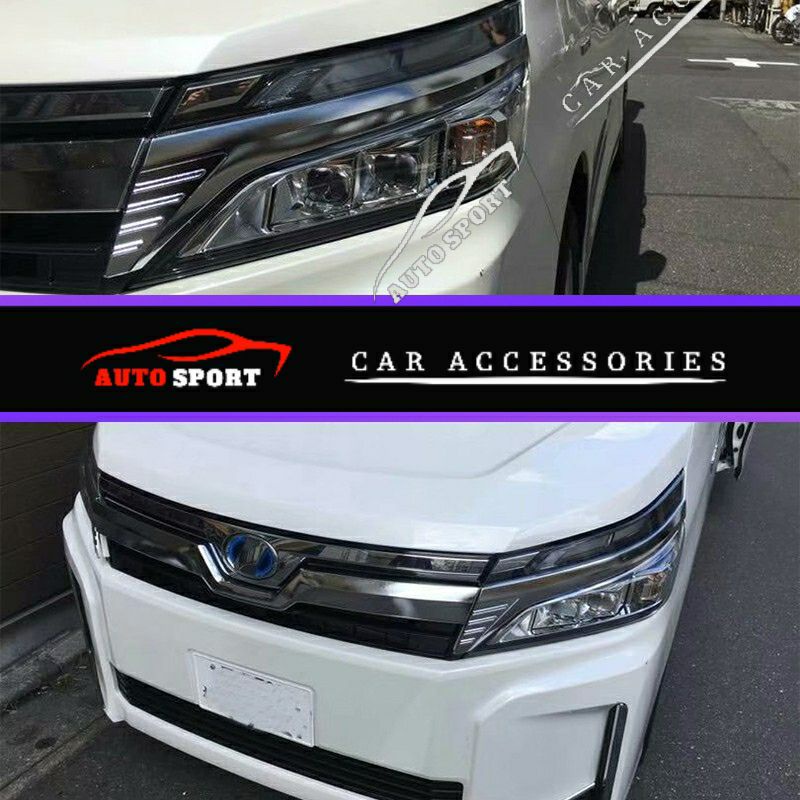 Toyota Voxy 80 Noah DL Bonet Hood Chrome Front Bonnet Cover Front Girll ...